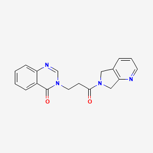 3-(3-oxo-3-(5H-pyrrolo[3,4-b]pyridin-6(7H)-yl)propyl)quinazolin-4(3H)-one