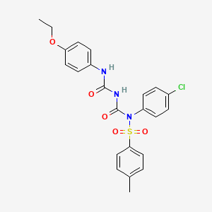 N-(4-chlorophenyl)-N-(((4-ethoxyphenyl)carbamoyl)carbamoyl)-4-methylbenzenesulfonamide