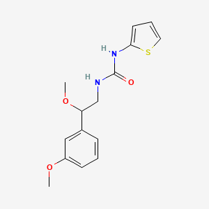 molecular formula C15H18N2O3S B2901512 1-(2-Methoxy-2-(3-methoxyphenyl)ethyl)-3-(thiophen-2-yl)urea CAS No. 1797339-16-2
