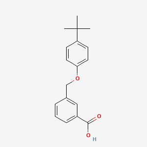 molecular formula C18H20O3 B2901524 3-[(4-Tert-butylphenoxy)methyl]benzoic acid CAS No. 225942-76-7