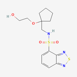 N-((1-(2-hydroxyethoxy)cyclopentyl)methyl)benzo[c][1,2,5]thiadiazole-4-sulfonamide