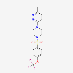 3-Methyl-6-(4-((4-(trifluoromethoxy)phenyl)sulfonyl)piperazin-1-yl)pyridazine