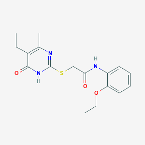 N-(2-ethoxyphenyl)-2-((5-ethyl-4-methyl-6-oxo-1,6-dihydropyrimidin-2-yl)thio)acetamide