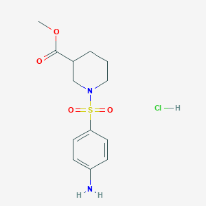 Methyl 1-[(4-aminophenyl)sulfonyl]piperidine-3-carboxylate hydrochloride