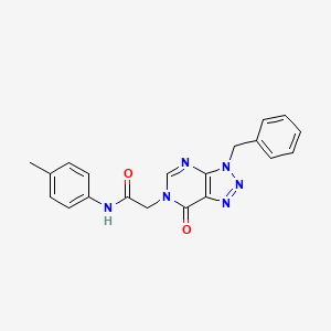 molecular formula C20H18N6O2 B2901559 2-(3-benzyl-7-oxotriazolo[4,5-d]pyrimidin-6-yl)-N-(4-methylphenyl)acetamide CAS No. 892467-17-3