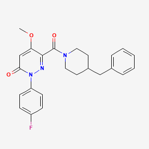 molecular formula C24H24FN3O3 B2901564 6-(4-Benzylpiperidine-1-carbonyl)-2-(4-fluorophenyl)-5-methoxypyridazin-3-one CAS No. 921836-27-3