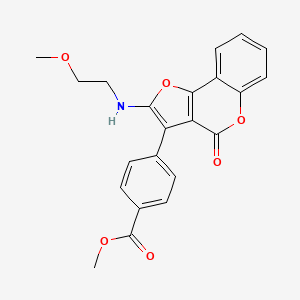 methyl 4-{2-[(2-methoxyethyl)amino]-4-oxo-4H-furo[3,2-c]chromen-3-yl}benzoate