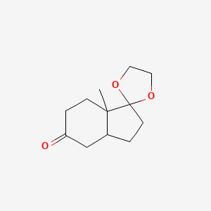 molecular formula C12H18O3 B2901579 7'a-Methylspiro[1,3-dioxolane-2,1'-2,3,3a,4,6,7-hexahydroindene]-5'-one CAS No. 2241129-39-3