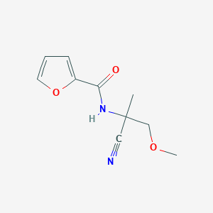 molecular formula C10H12N2O3 B2901585 N-(2-Cyano-1-methoxypropan-2-yl)furan-2-carboxamide CAS No. 2224355-50-2
