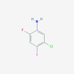 molecular formula C6H4ClFIN B2901603 5-Chloro-2-fluoro-4-iodoaniline CAS No. 1935087-03-8