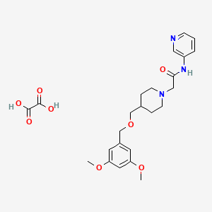 2-(4-(((3,5-dimethoxybenzyl)oxy)methyl)piperidin-1-yl)-N-(pyridin-3-yl)acetamide oxalate