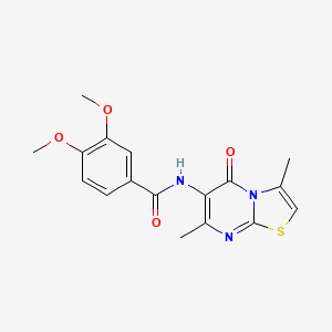 molecular formula C17H17N3O4S B2901615 Ethyl 3-({[2-(5-methyl-2-thienyl)-1,3-thiazol-4-yl]carbonyl}amino)benzoate CAS No. 946250-25-5