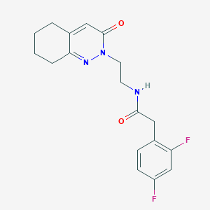 molecular formula C18H19F2N3O2 B2901618 2-(2,4-difluorophenyl)-N-(2-(3-oxo-5,6,7,8-tetrahydrocinnolin-2(3H)-yl)ethyl)acetamide CAS No. 2034467-85-9