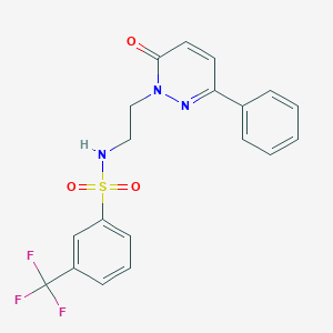 N-(2-(6-oxo-3-phenylpyridazin-1(6H)-yl)ethyl)-3-(trifluoromethyl)benzenesulfonamide