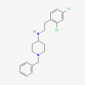 molecular formula C20H24Cl2N2 B2901657 1-benzyl-N-[2-(2,4-dichlorophenyl)ethyl]piperidin-4-amine CAS No. 864420-54-2