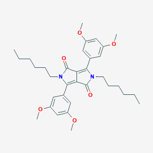 3,6-Bis(3,5-dimethoxyphenyl)-2,5-dihexyl-2,5-dihydropyrrolo[3,4-c]pyrrole-1,4-dione