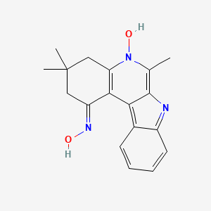 (E)-1-(hydroxyimino)-3,3,6-trimethyl-2,3,4,7-tetrahydro-1H-indolo[2,3-c]quinoline 5-oxide