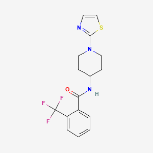 N-(1-(thiazol-2-yl)piperidin-4-yl)-2-(trifluoromethyl)benzamide
