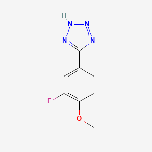 molecular formula C8H7FN4O B2901682 5-(3-Fluoro-4-methoxy-phenyl)-1H-tetrazole CAS No. 1171931-50-2