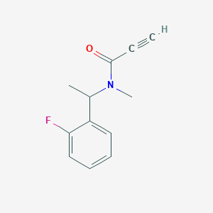 molecular formula C12H12FNO B2901687 N-[1-(2-Fluorophenyl)ethyl]-N-methylprop-2-ynamide CAS No. 2025558-23-8