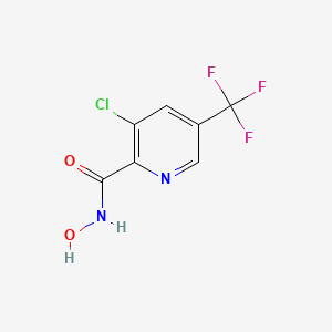 molecular formula C7H4ClF3N2O2 B2901688 3-Chloro-N-hydroxy-5-(trifluoromethyl)-2-pyridinecarboxamide CAS No. 882293-62-1
