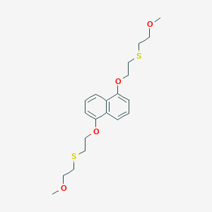 molecular formula C20H28O4S2 B290169 1,5-Bis{2-[(2-methoxyethyl)sulfanyl]ethoxy}naphthalene 