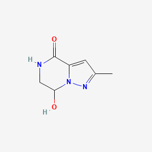 molecular formula C7H9N3O2 B2901706 7-hydroxy-2-methyl-6,7-dihydropyrazolo[1,5-a]pyrazin-4(5H)-one CAS No. 1351772-44-5