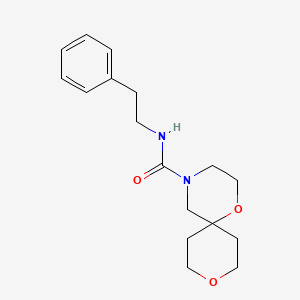 N-phenethyl-1,9-dioxa-4-azaspiro[5.5]undecane-4-carboxamide