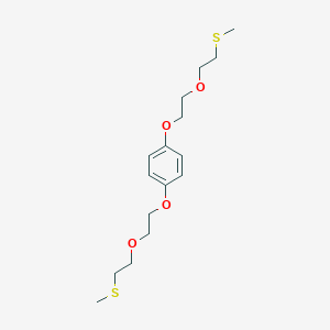 molecular formula C16H26O4S2 B290171 1,4-Bis{2-[2-(methylsulfanyl)ethoxy]ethoxy}benzene 