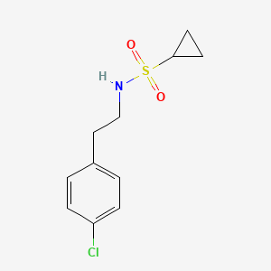 molecular formula C11H14ClNO2S B2901719 N-(4-chlorophenethyl)cyclopropanesulfonamide CAS No. 1206989-20-9