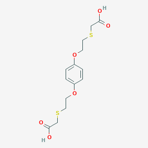molecular formula C14H18O6S2 B290172 {[2-(4-{2-[(Carboxymethyl)sulfanyl]ethoxy}phenoxy)ethyl]sulfanyl}acetic acid 