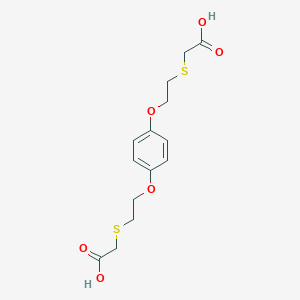 {[2-(4-{2-[(Carboxymethyl)sulfanyl]ethoxy}phenoxy)ethyl]sulfanyl}acetic acid