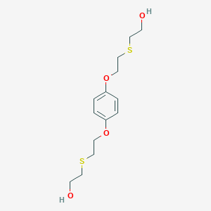 molecular formula C14H22O4S2 B290173 2-{[2-(4-{2-[(2-Hydroxyethyl)sulfanyl]ethoxy}phenoxy)ethyl]sulfanyl}ethanol 