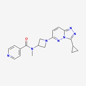 N-(1-(3-cyclopropyl-[1,2,4]triazolo[4,3-b]pyridazin-6-yl)azetidin-3-yl)-N-methylisonicotinamide