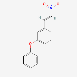 molecular formula C14H11NO3 B2901733 1-[(E)-2-nitroethenyl]-3-phenoxybenzene CAS No. 936343-29-2