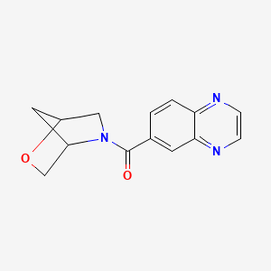 molecular formula C14H13N3O2 B2901735 2-Oxa-5-azabicyclo[2.2.1]heptan-5-yl(quinoxalin-6-yl)methanone CAS No. 2034289-37-5