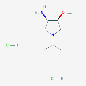 trans-1-Isopropyl-4-methoxy-3-pyrrolidinamine dihydrochloride