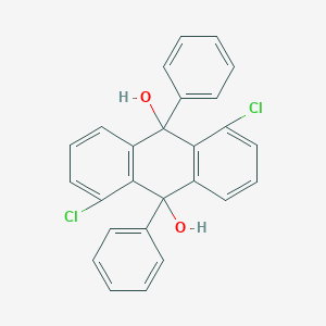 molecular formula C26H18Cl2O2 B290177 1,5-Dichloro-9,10-diphenyl-9,10-dihydro-9,10-anthracenediol 