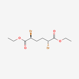 molecular formula C10H16Br2O4 B2901774 (2R,5S)-rel-Diethyl 2,5-dibromohexanedioate CAS No. 54221-37-3; 869-10-3