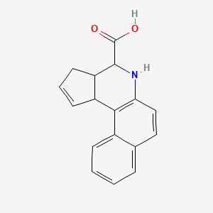 molecular formula C17H15NO2 B2901776 3a,4,5,11c-tetrahydro-3H-benzo[f]cyclopenta[c]quinoline-4-carboxylic acid CAS No. 469892-43-1