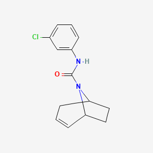 (1R,5S)-N-(3-chlorophenyl)-8-azabicyclo[3.2.1]oct-2-ene-8-carboxamide