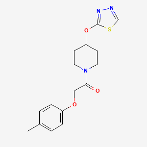 molecular formula C16H19N3O3S B2901810 1-(4-((1,3,4-Thiadiazol-2-yl)oxy)piperidin-1-yl)-2-(p-tolyloxy)ethan-1-one CAS No. 2176269-69-3