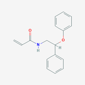 molecular formula C17H17NO2 B2901811 N-(2-Phenoxy-2-phenylethyl)prop-2-enamide CAS No. 2411263-96-0