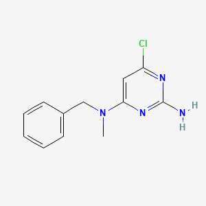 molecular formula C12H13ClN4 B2901813 N~4~-benzyl-6-chloro-N~4~-methyl-2,4-pyrimidinediamine CAS No. 860650-68-6