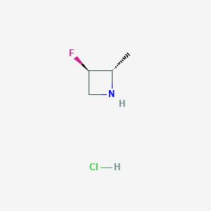 (2S,3R)-3-fluoro-2-methylazetidine hydrochloride