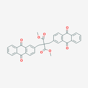 molecular formula C35H24O8 B290186 Dimethyl2,2-bis[(9,10-dioxo-9,10-dihydro-2-anthracenyl)methyl]malonate 