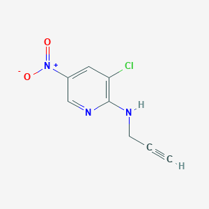 molecular formula C8H6ClN3O2 B2901862 3-chloro-5-nitro-N-(prop-2-yn-1-yl)pyridin-2-amine CAS No. 1693922-47-2