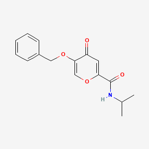 B2901874 5-(benzyloxy)-N-isopropyl-4-oxo-4H-pyran-2-carboxamide CAS No. 165686-93-1