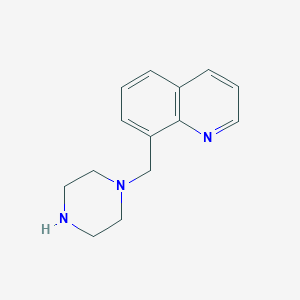 molecular formula C14H17N3 B2901879 8-(Piperazin-1-ylmethyl)quinoline CAS No. 929974-85-6