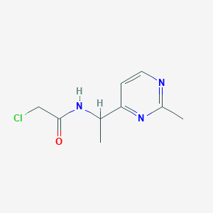 2-Chloro-N-[1-(2-methylpyrimidin-4-yl)ethyl]acetamide